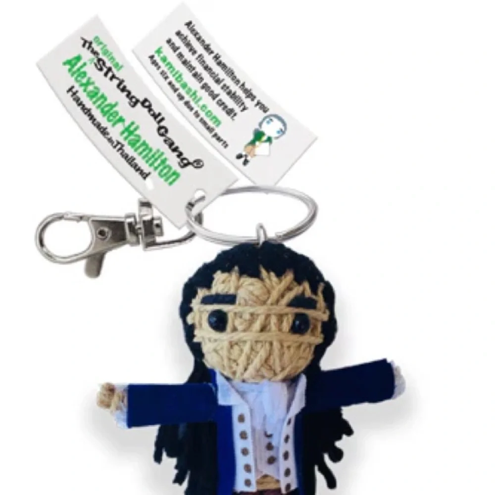 Alexander Hamilton Broadway String Doll Exclusive Edition Bag Charm and Keychain